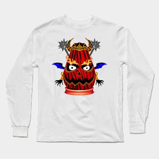 Spooky Halloween Pumpkin Head Long Sleeve T-Shirt